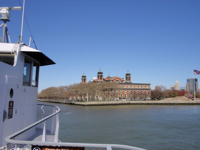 Boat to Liberty Island