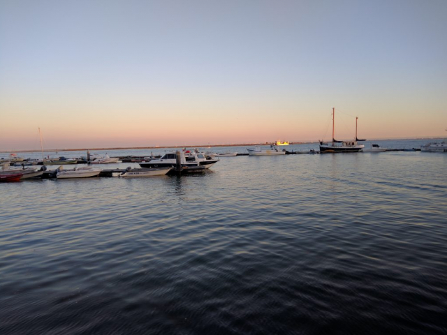 View of fishing port